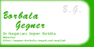 borbala gegner business card